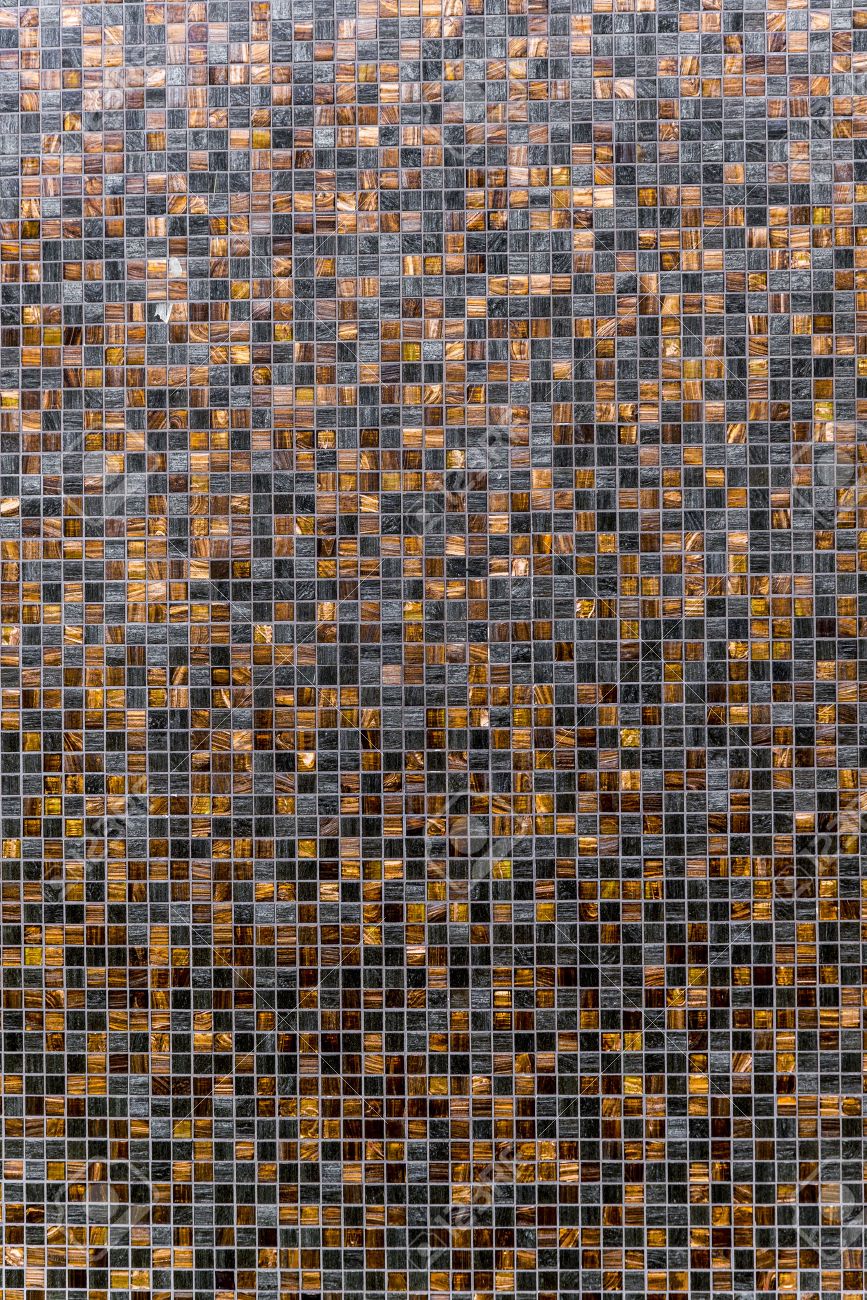 Brown And Black And Light Brown Grunge Mosaic Wall Tile Texture