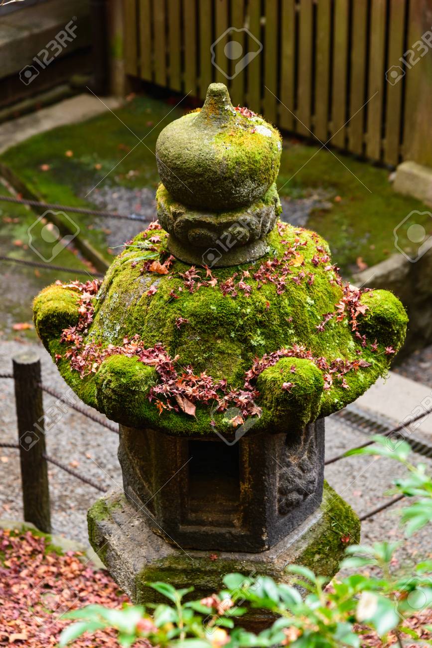 Grune Moosdecke Japanische Steinlaterne Im Freien Im Japanischen Tempel Kyoto Japan Lizenzfreie Fotos Bilder Und Stock Fotografie Image 93007687