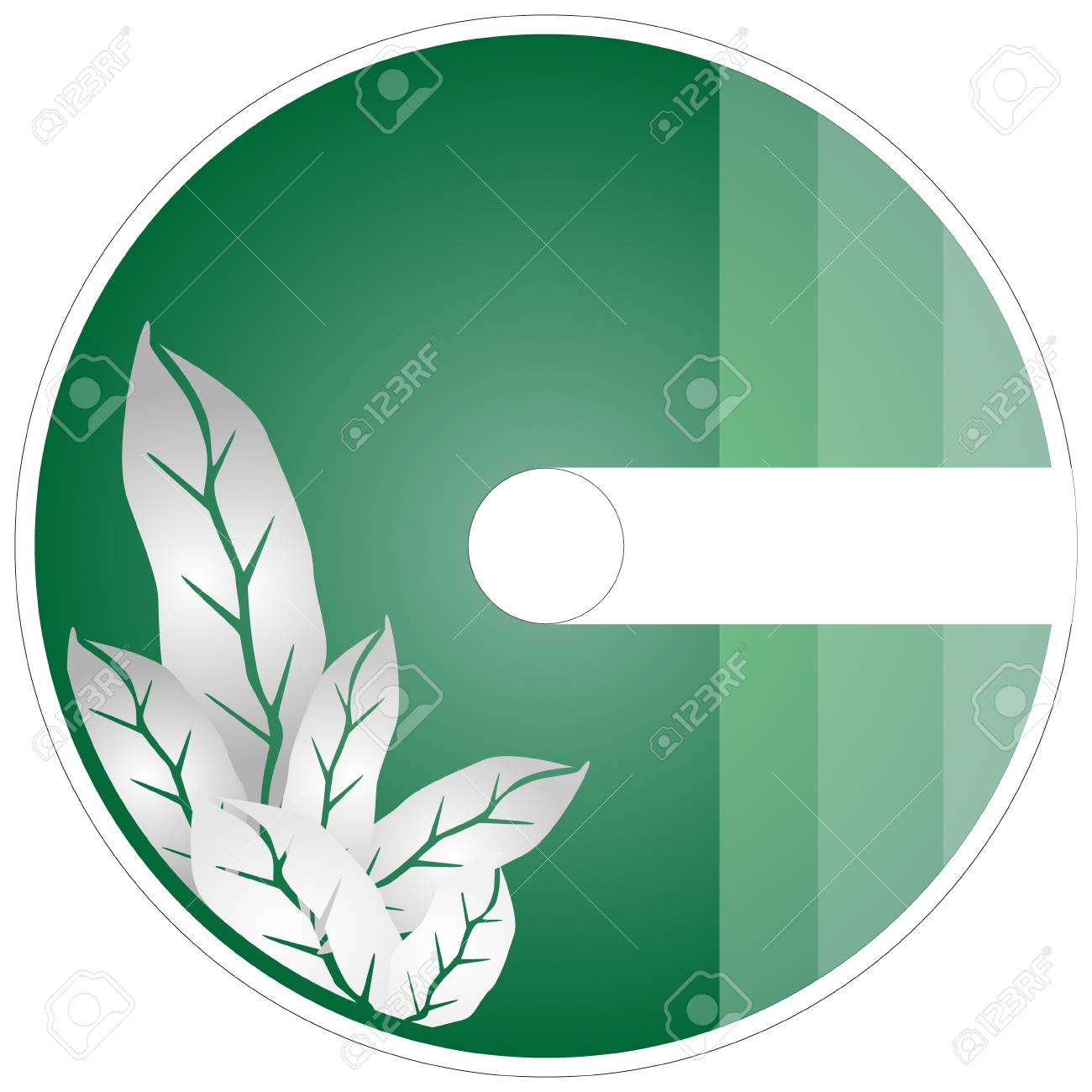 Frische Blatter Vorlage Von Cd Und Dvd Cover In Green Farbe Hintergrund Lizenzfrei Nutzbare Vektorgrafiken Clip Arts Illustrationen Image