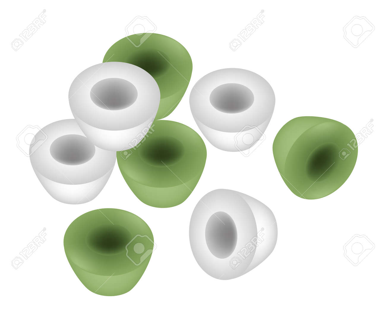 デザートや甘い食べ物 蒸しライス プディング米粉 白い背景で隔離のタピオカ粉から作られたの緑と白の色 のイラスト素材 ベクタ Image デザートや甘い食べ物 蒸しライス プディング米粉 白い背景で隔離のタピオカ粉から作られたの緑と白の色 のイラスト素材 ベクタ Image