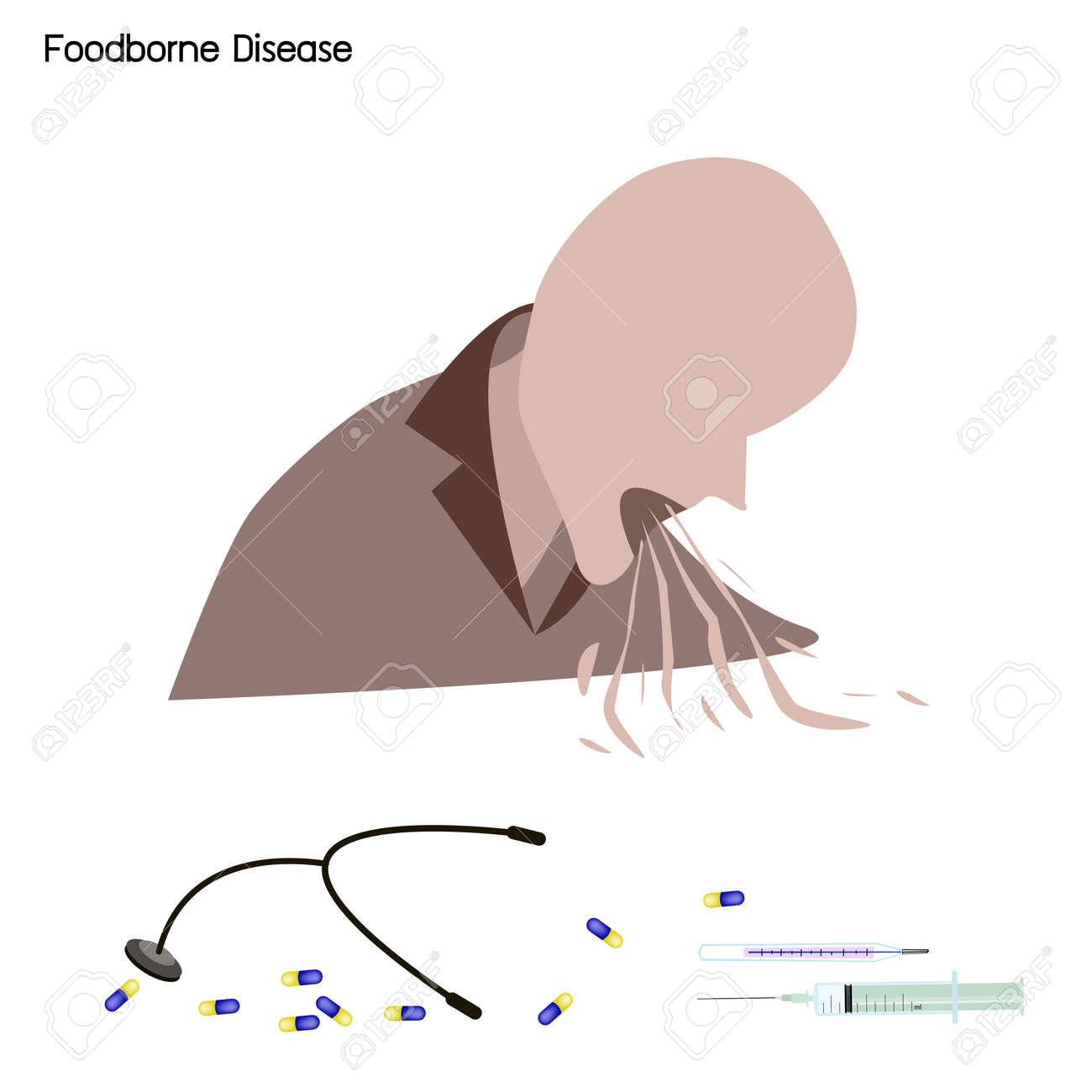 医療コンセプト 食中毒 食品由来疾患や病の治療による食中毒のイラストです のイラスト素材 ベクタ Image 医療コンセプト 食中毒 食品由来疾患や病の治療による食中毒のイラストです のイラスト素材 ベクタ Image