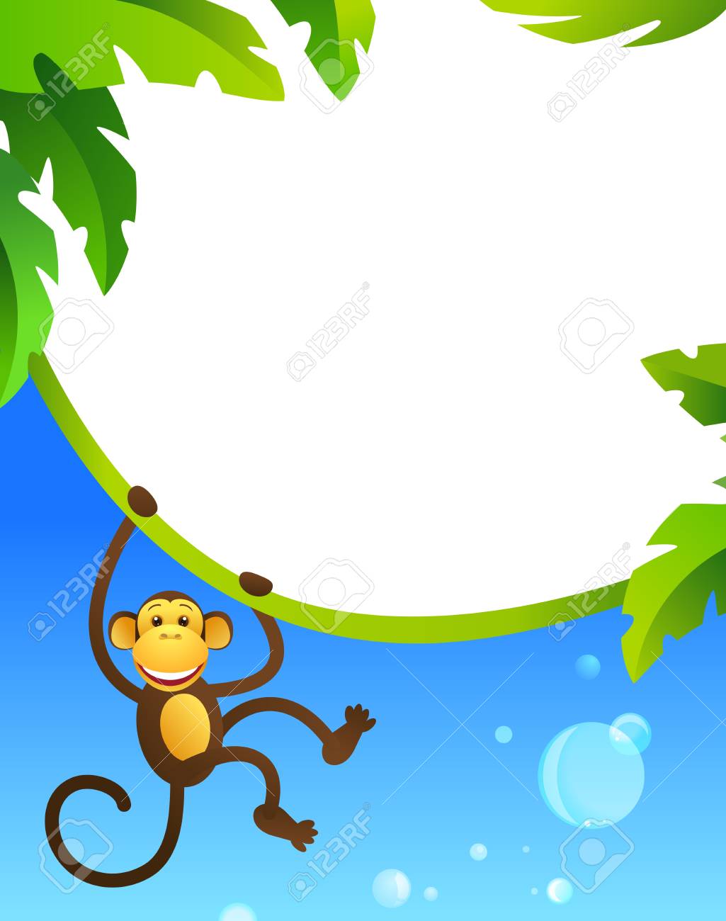 猿のフレーム のイラスト素材 ベクタ Image