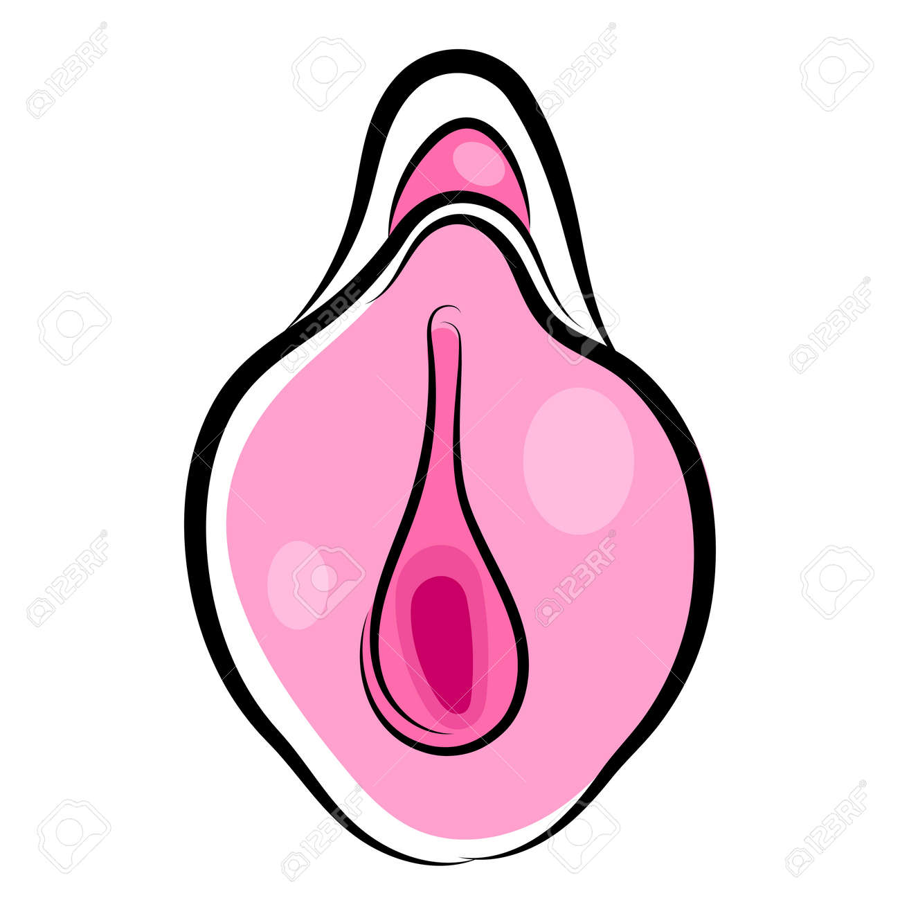 Human Vagina, Vaginal Opening Or Female Reproductive Sex Organ Line Art  Elements Of Body Parts Set. Simple Icon For Websites, Web Design, Mobile  App Royalty Free SVG, Cliparts, Vectors, and Stock Illustration.