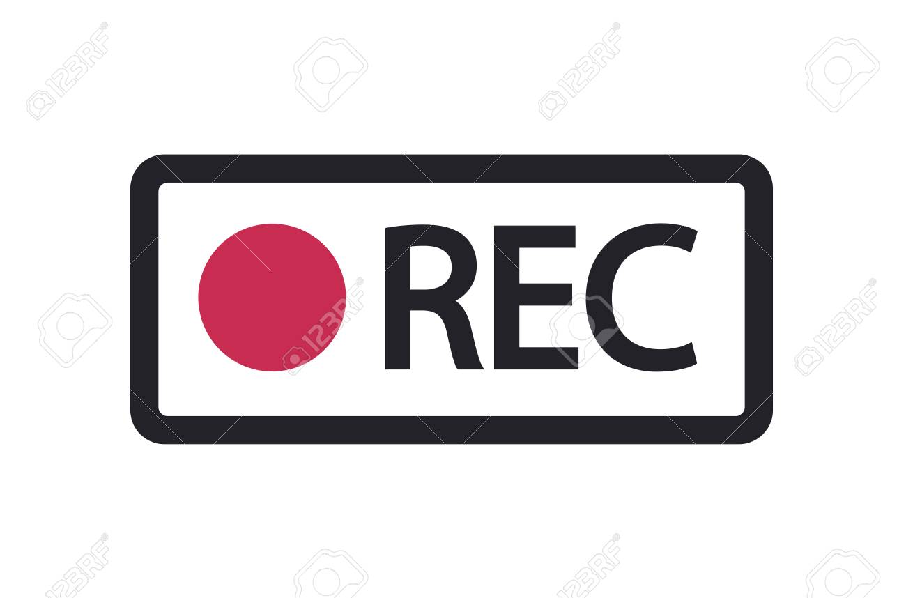 Vector Rec Icon Framed Recording Sign Currently Recording Royalty Free Cliparts Vectors And Stock Illustration Image