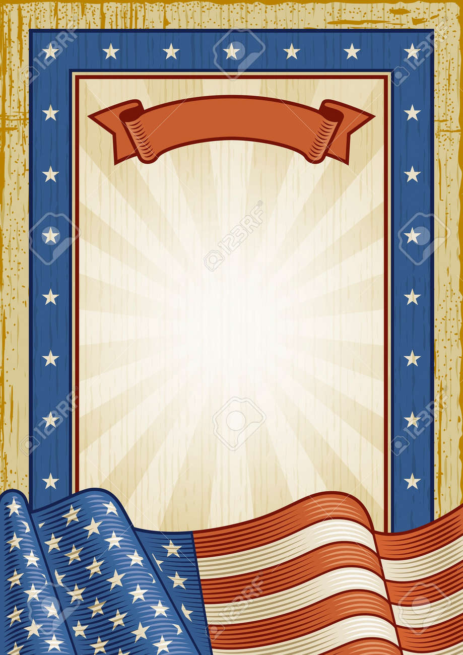 Retro American Frame Royalty Free Cliparts Vectors And Stock Illustration Image