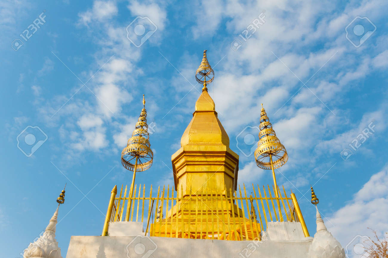 Phusi Relics Of Buddha In Loas Stock Photo, Picture and Royalty Free Image.  Image 19875269.