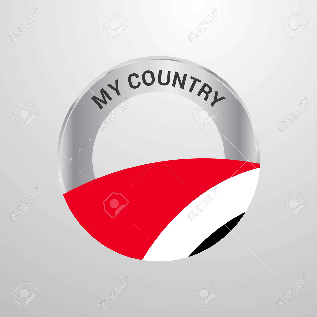 シーランド公国私の国の旗バッジのイラスト素材・ベクター Image 118299277