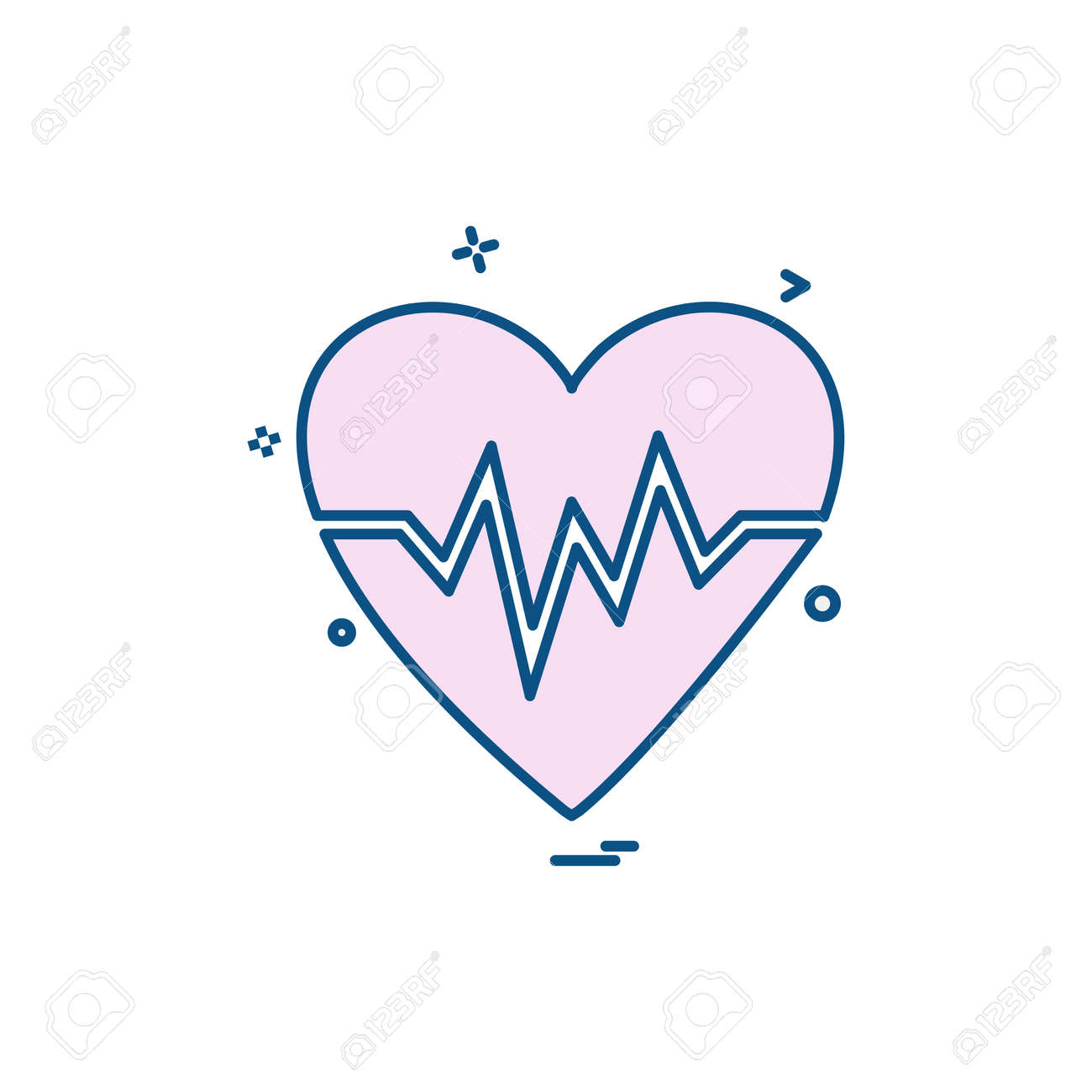 Hearts Icon Design Vector 免版税剪贴画，向量插图和库存图片. Image 118323192, image size:1300x1300