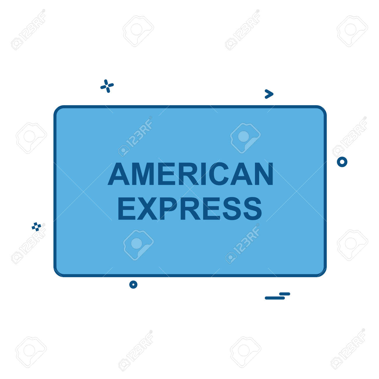 American Express Card Icon Design Vector Royalty Free Cliparts Vectors And Stock Illustration Image 114816566