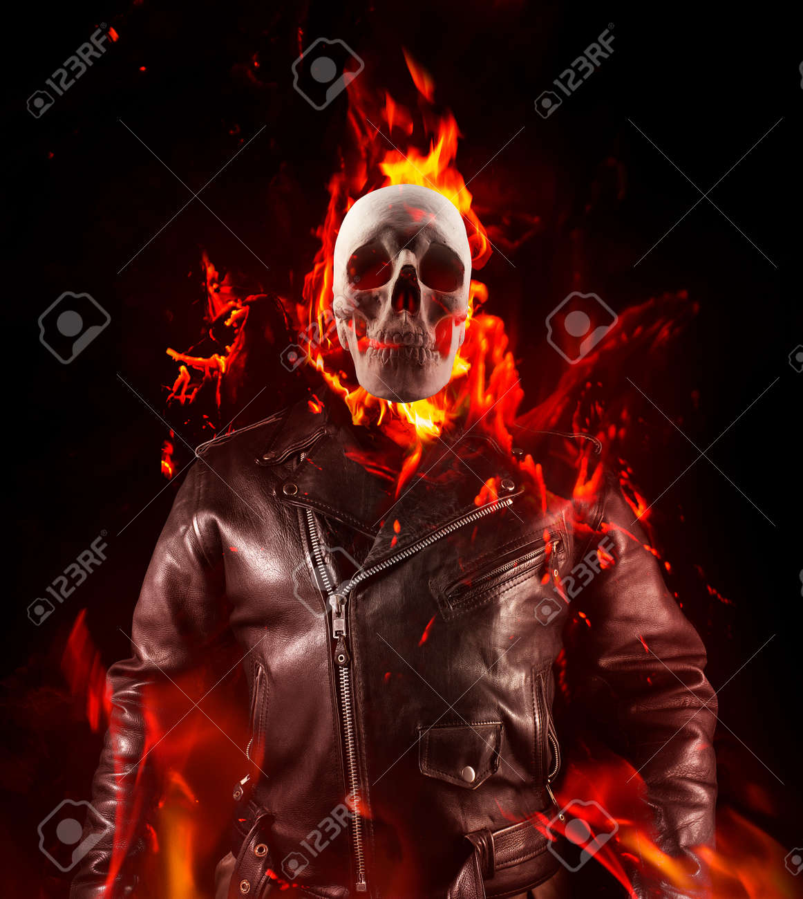 skull lab leather jacket