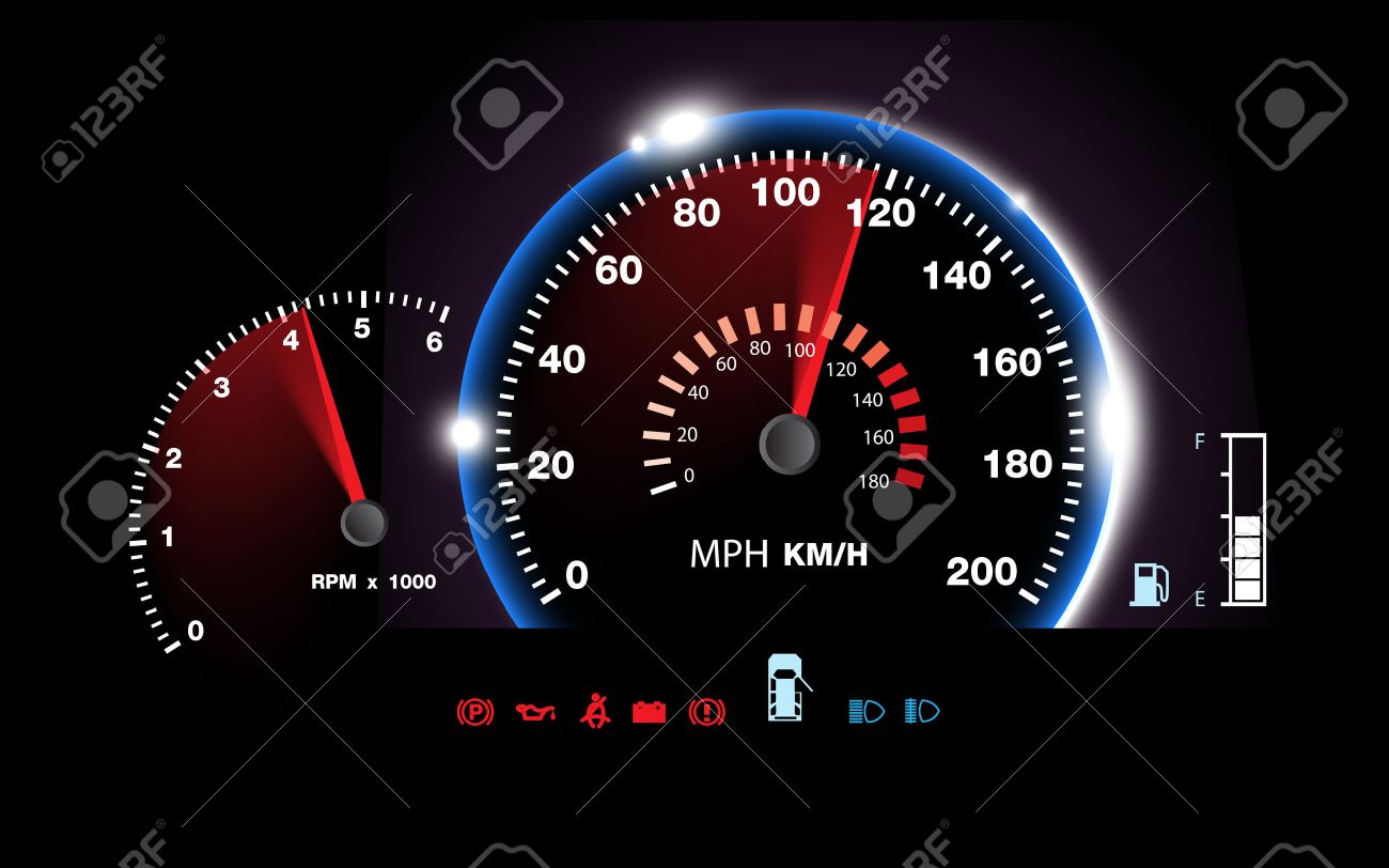 abstract car speedometer background vector royalty free cliparts