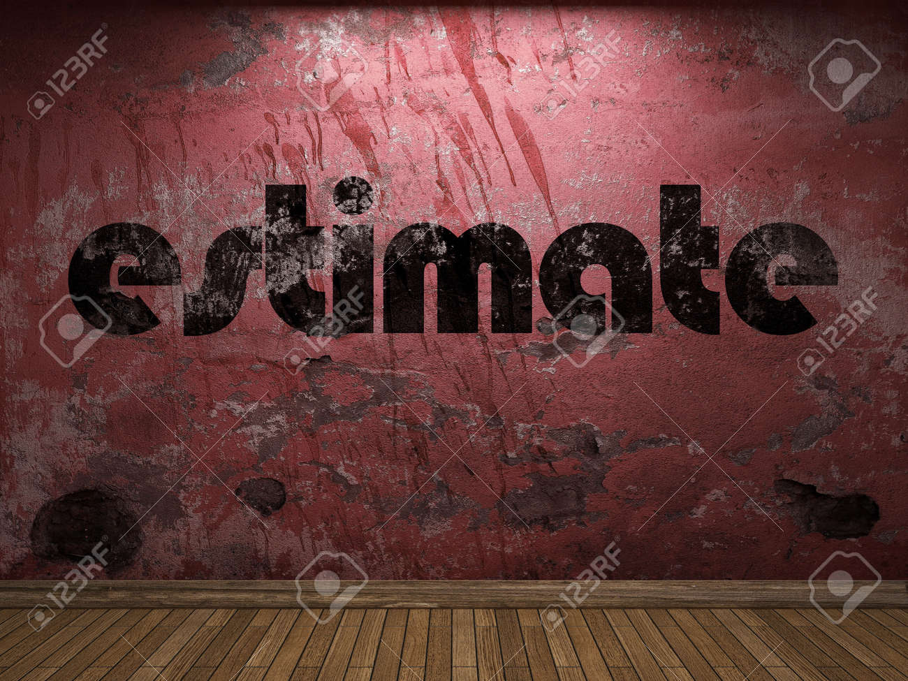 Palabra Estimacion En La Pared Roja Fotos Retratos Imagenes Y Fotografia De Archivo Libres De Derecho Image 56256871