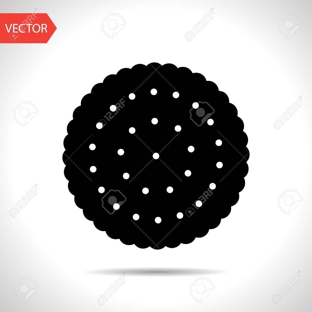 ビスケットのベクター アイコン 食品アイコン のイラスト素材 ベクタ Image