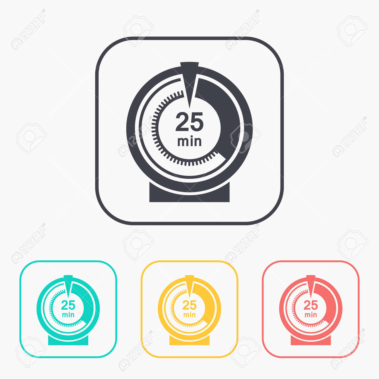 キッチン タイマーのアイコン のイラスト素材 ベクタ Image