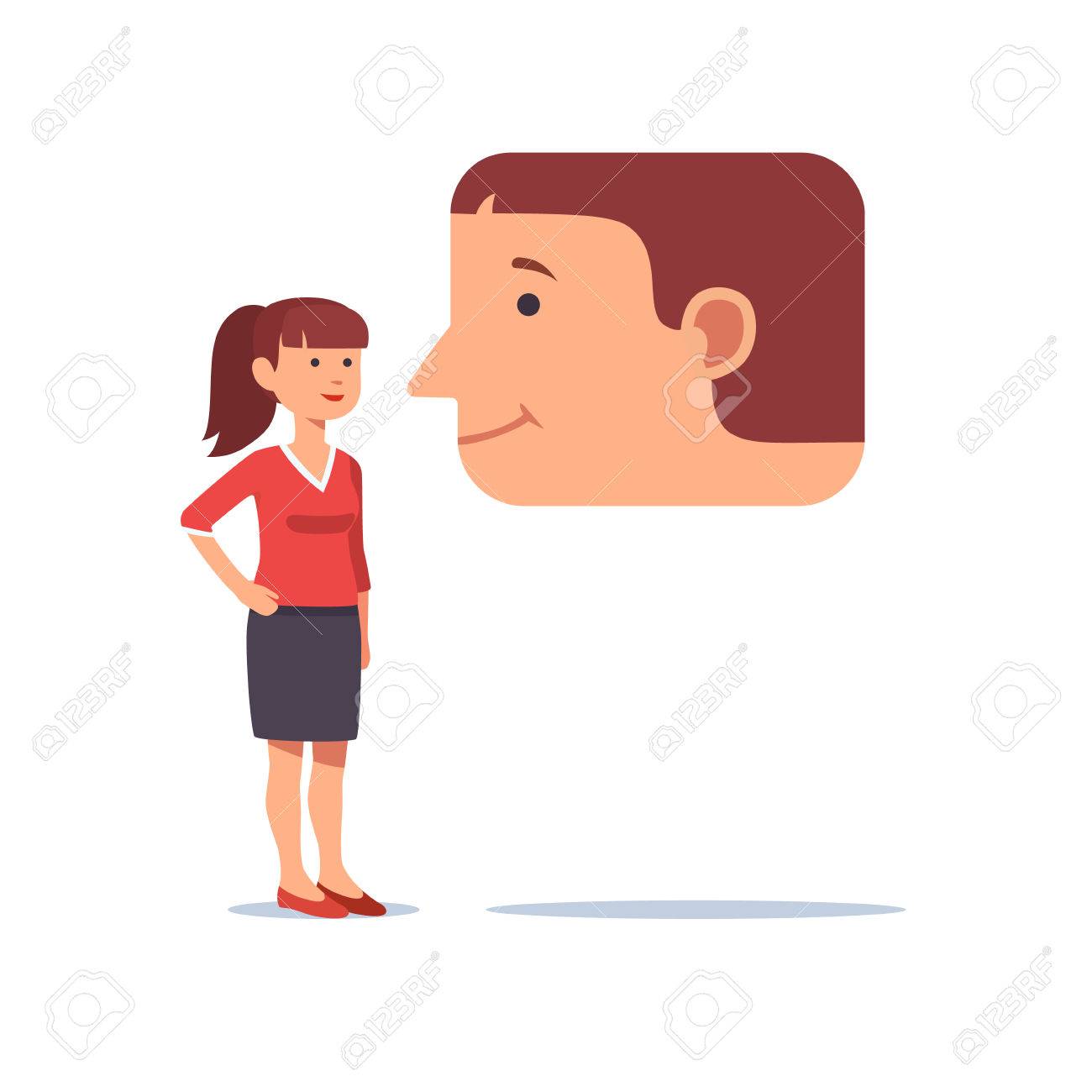 cara sonriente hablando