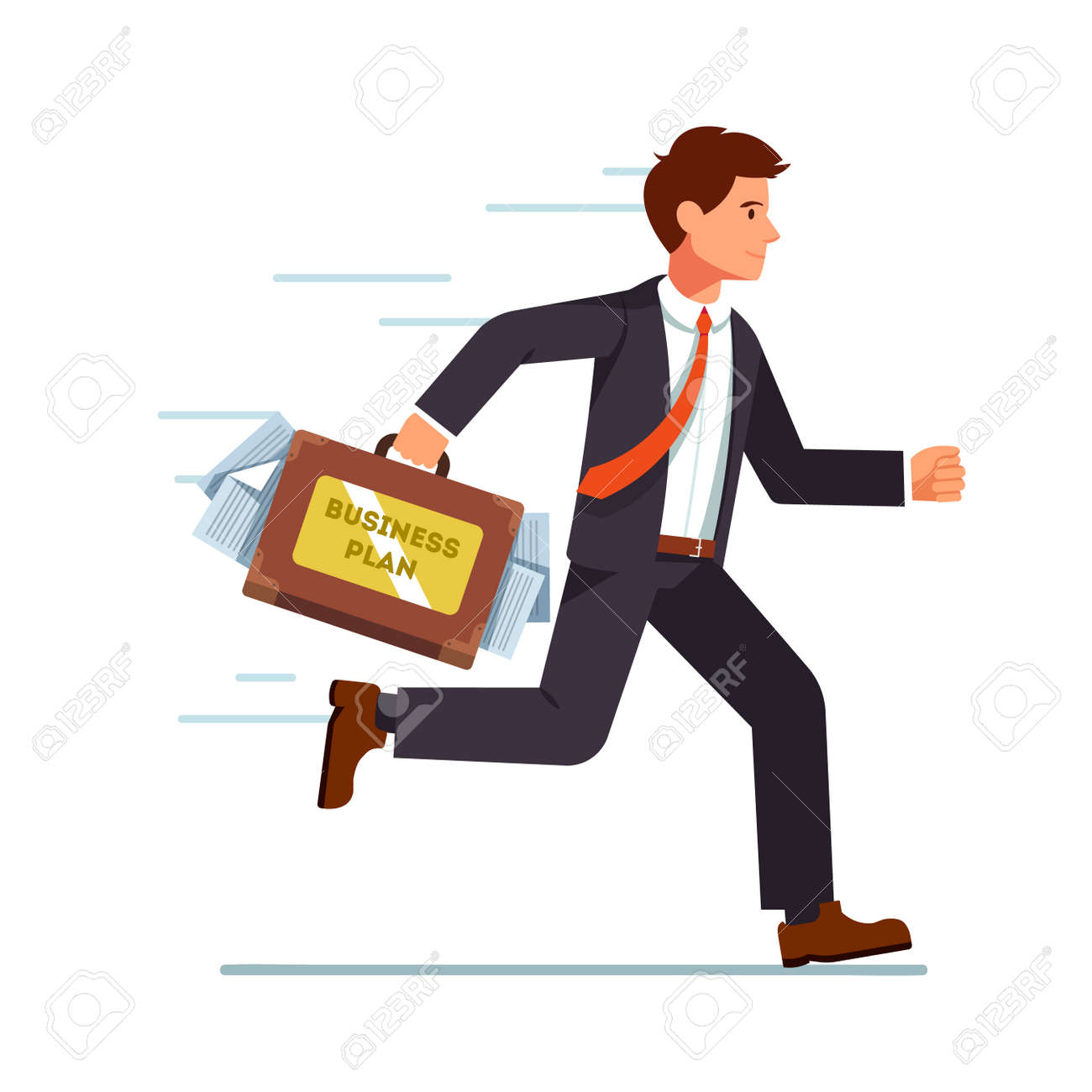 Geschaftsmann Lauft Mit Business Plan In Seinen Koffer Beeilung Schnell Mit Seinen Ideen An Einen Investor Meeting Wohnung Stil Vektor Zeichen Illustration Lizenzfrei Nutzbare Vektorgrafiken Clip Arts Illustrationen Image 67653582