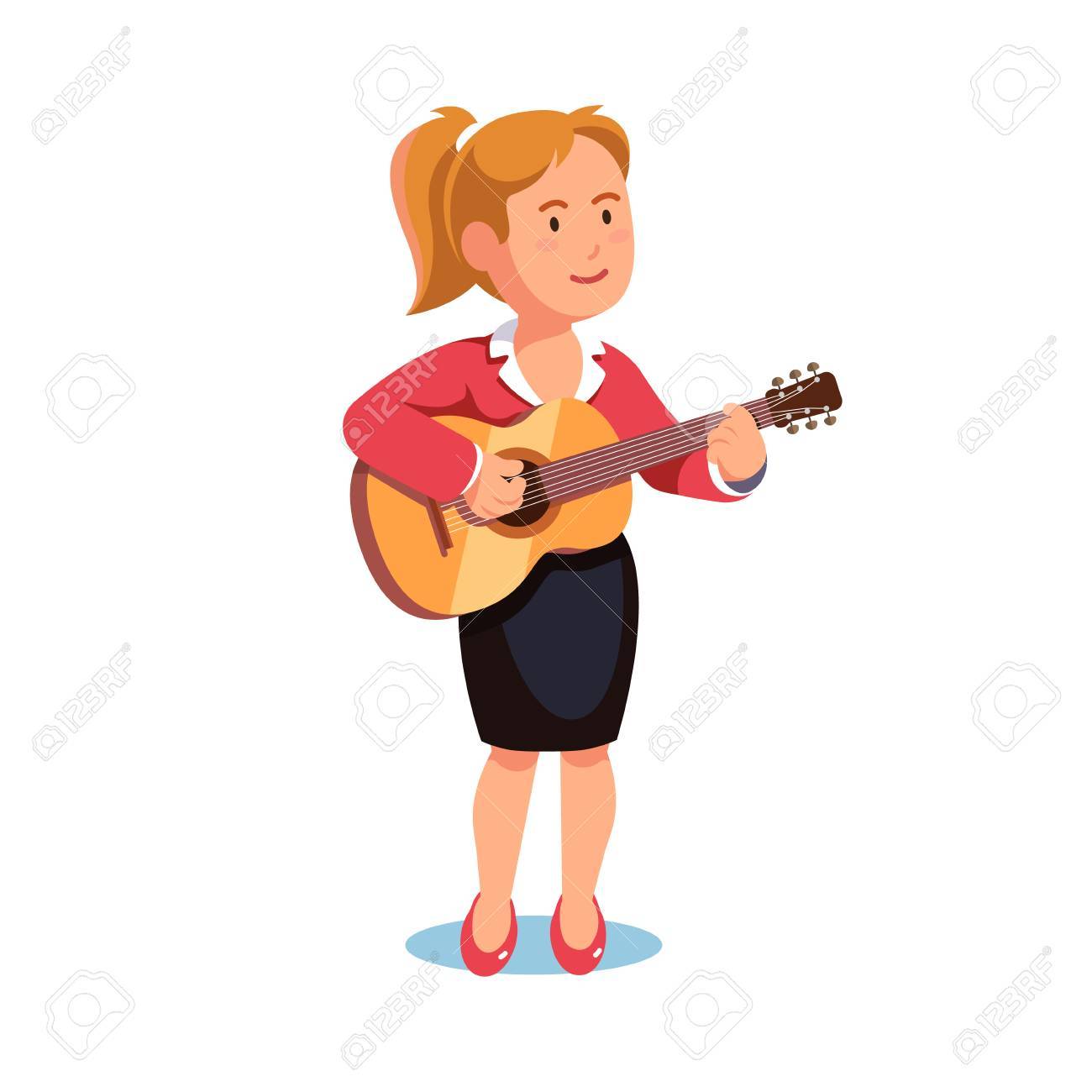 ギター音楽を演奏フォーマルなドレスを着た女性が立っています 娯楽趣味 フラット スタイル ベクトル イラスト白背景に分離されました のイラスト素材 ベクタ Image ギター音楽を演奏フォーマルなドレスを着た女性が立っています 娯楽趣味 フラット スタイル ベクトル イラスト白背景に分離されました のイラスト素材 ベクタ Image