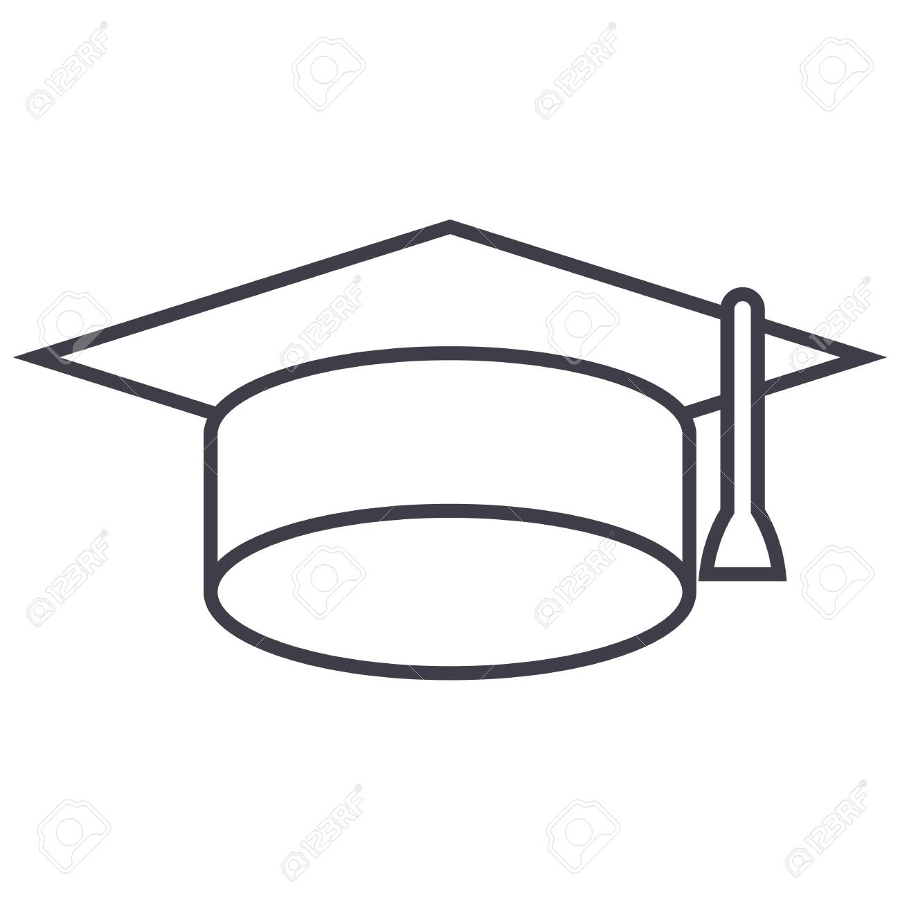 white graduation cap