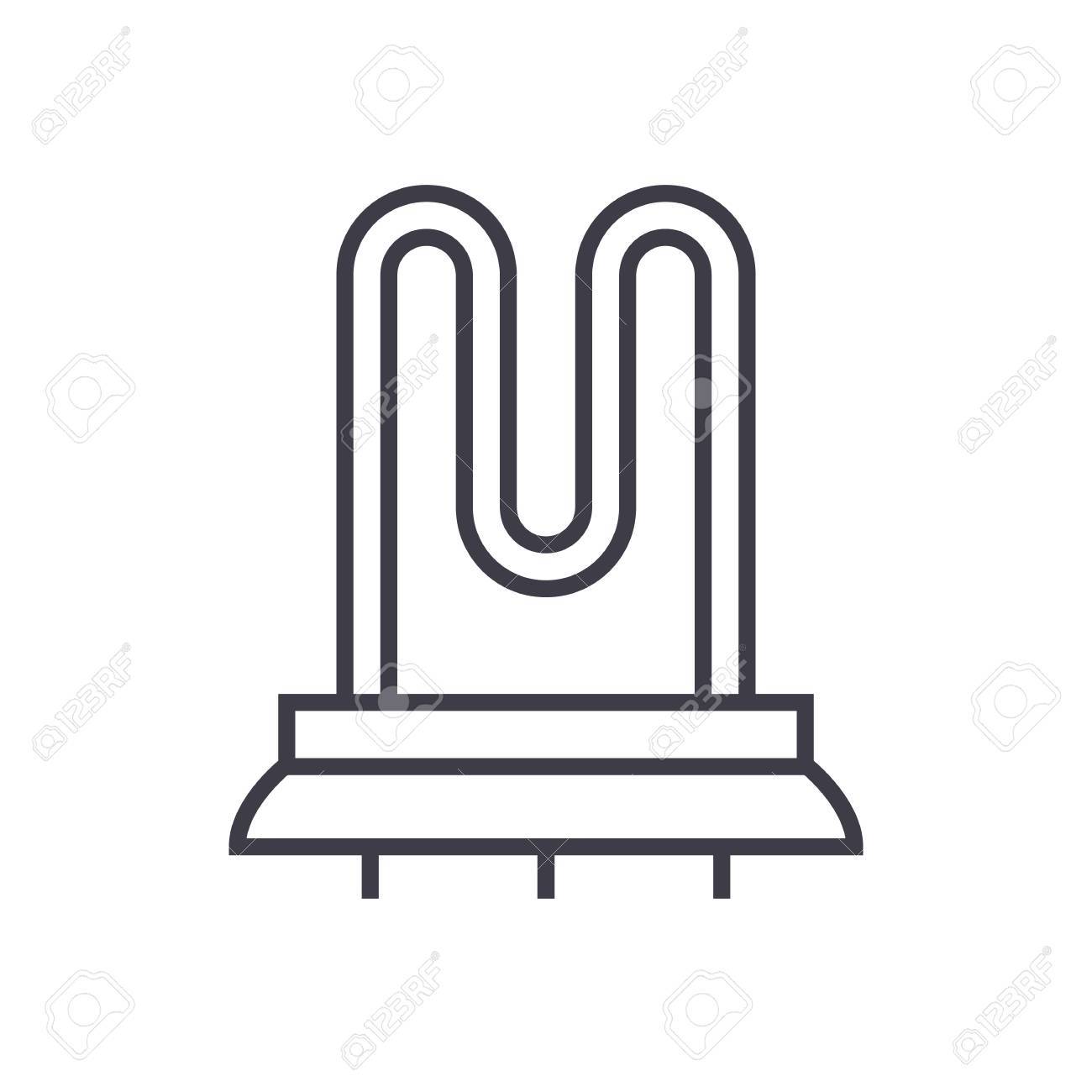 Heating Element Vector Line Icon, Sign, Illustration On White Background,  Editable Strokes Royalty Free SVG, Cliparts, Vectors, and Stock  Illustration. Image 87222348., image size:1300x1300