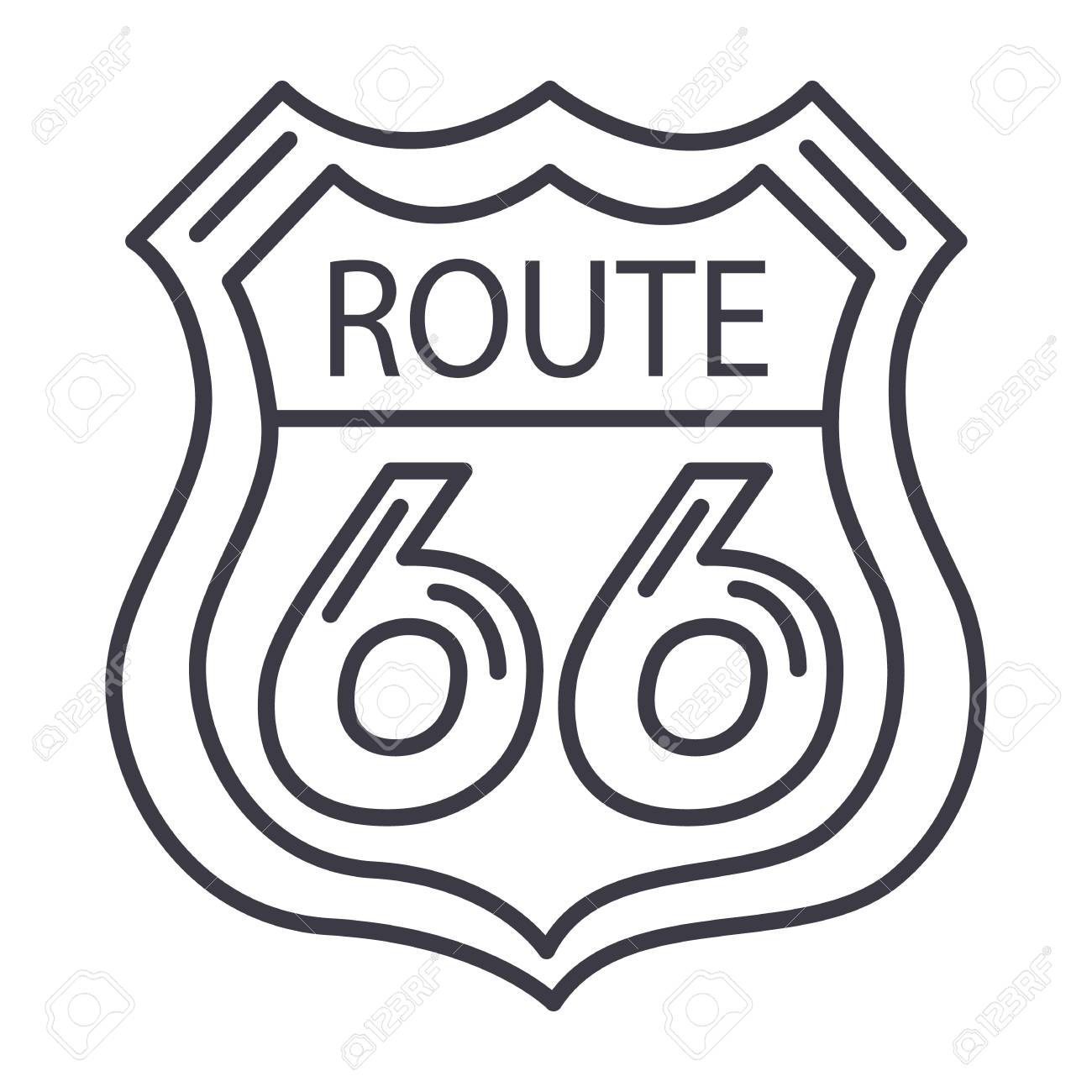 route-66-sign-vector-line-icon-sign-illustration-on-white-background-editable-strokes-royalty-free-svg-cliparts-vectors-and-stock-illustration-image-87222726