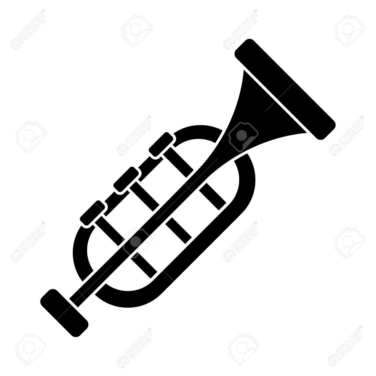 トランペット ホルンのアイコン イラスト ベクトル分離背景に記号のイラスト素材 ベクタ Image 88152578