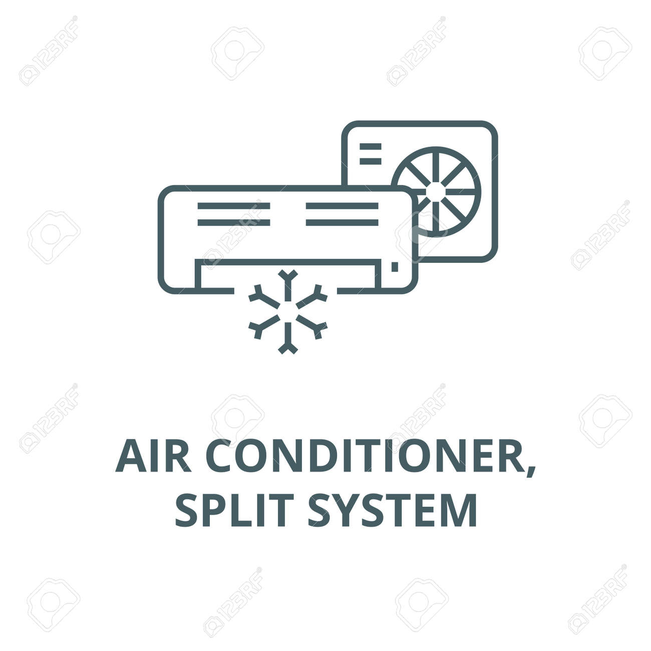 Air conditioner,split system line icon, vector. Air conditioner,split system outline sign, concept symbol, illustration - 123789821 Air conditioner,split system line icon, vector. Air conditioner,split system outline sign, concept symbol, illustration - 123789821