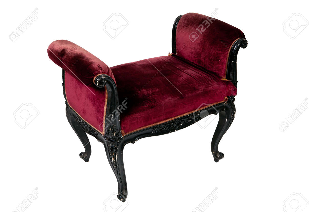 Old Luxury Red Velvet Chair On White Background Stock Photo, Picture Old luxury red velvet chair on white background Stock Photo - 13241149 - Old Luxury Red Velvet Chair On White Background Stock Photo, Picture