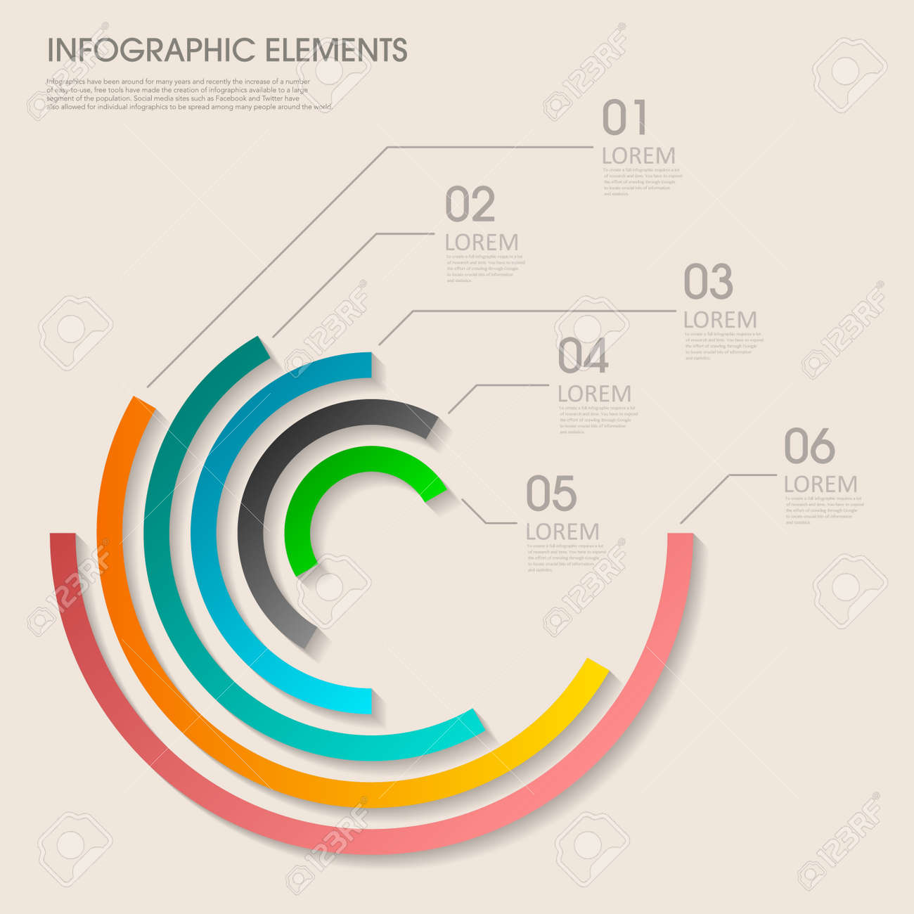 modern vector abstract pie chart infographic elements can be