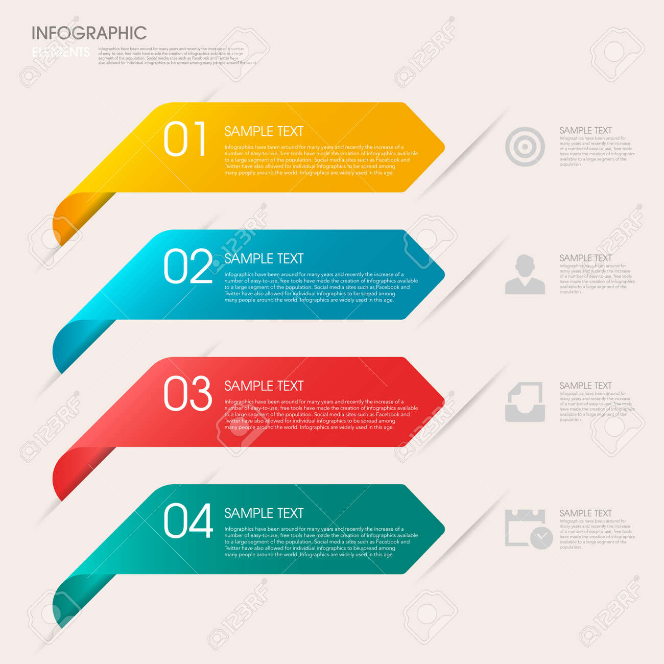 business infographic template design