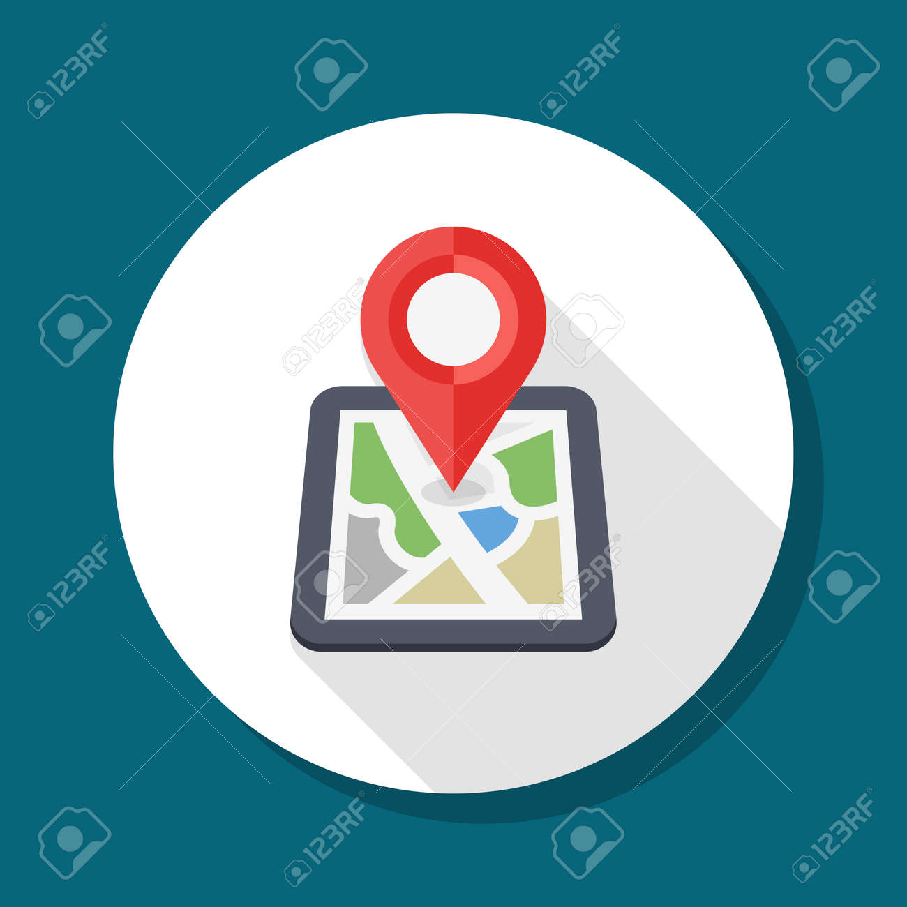 都市地図アイコン イラスト のイラスト素材 ベクタ Image