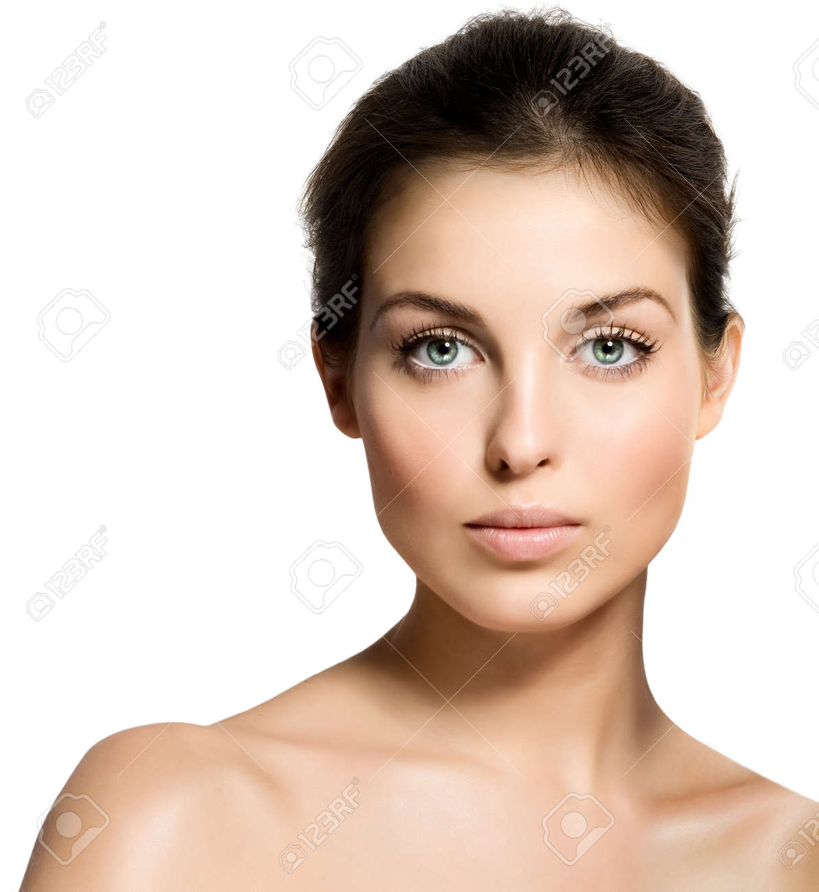 Closeup of a young beautiful woman. - 38465601 Closeup of a young beautiful woman. - 38465601