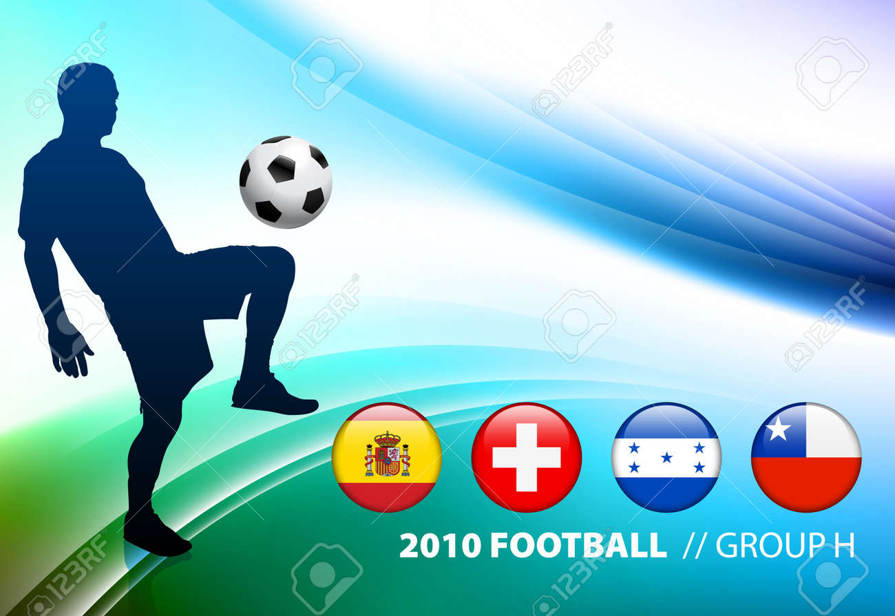 抽象的な背景の元のイラストの世界サッカー サッカー グループ H の写真素材 画像素材 Image
