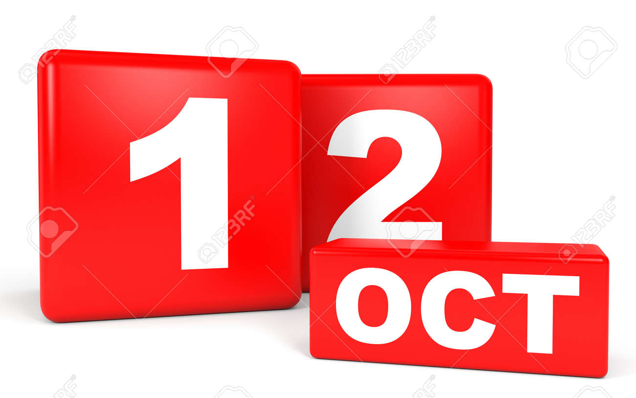 12 De Octubre De Calendario En El Fondo Blanco Ilustracion 3d Fotos Retratos Imagenes Y Fotografia De Archivo Libres De Derecho Image 76064846 calendario 12 de octubre
