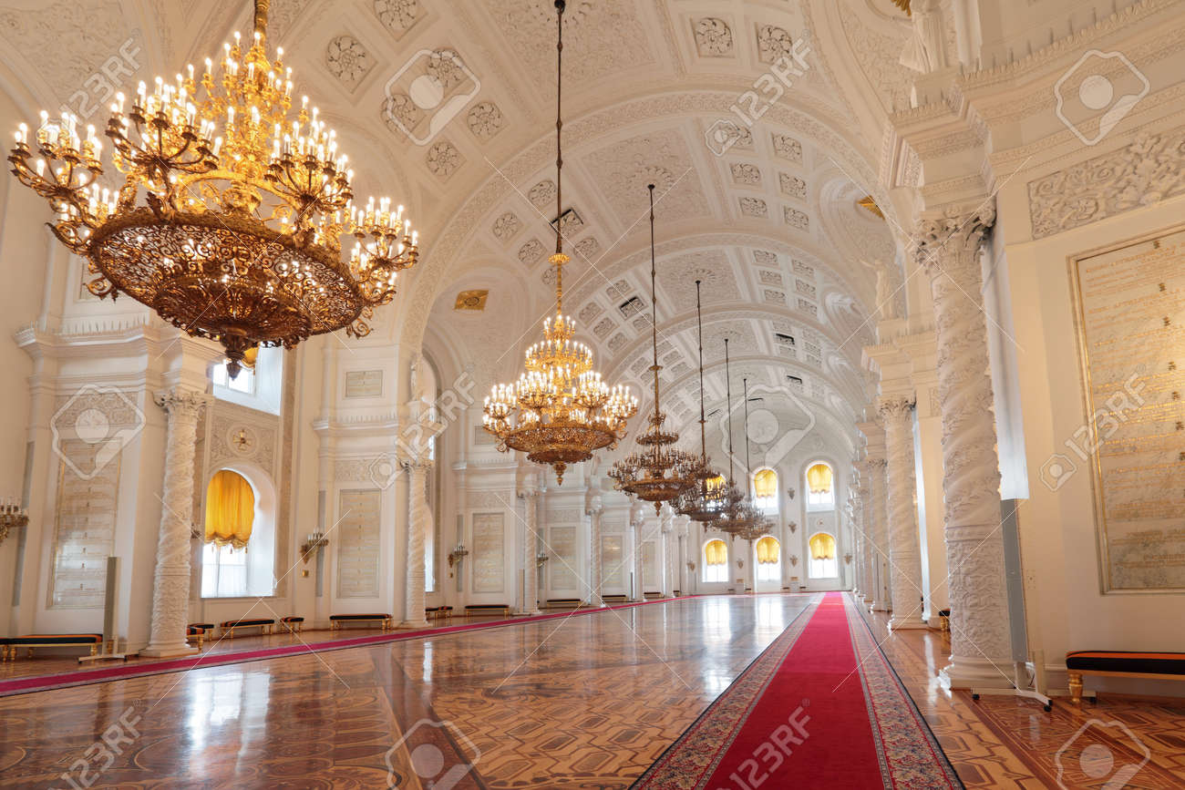 ロシア、モスクワ、クレムリン王宮 - 歴史的な古い現在で 1837