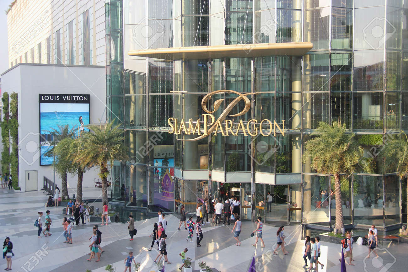 Bangkok Thailand Siam Paragon Is One Of The Biggest Shopping Centers In  Asia. It Has Specialty Stores Restaurants Movie Theater The Largest  Aquarium In South East Asia Exhibition Hall And The Thai