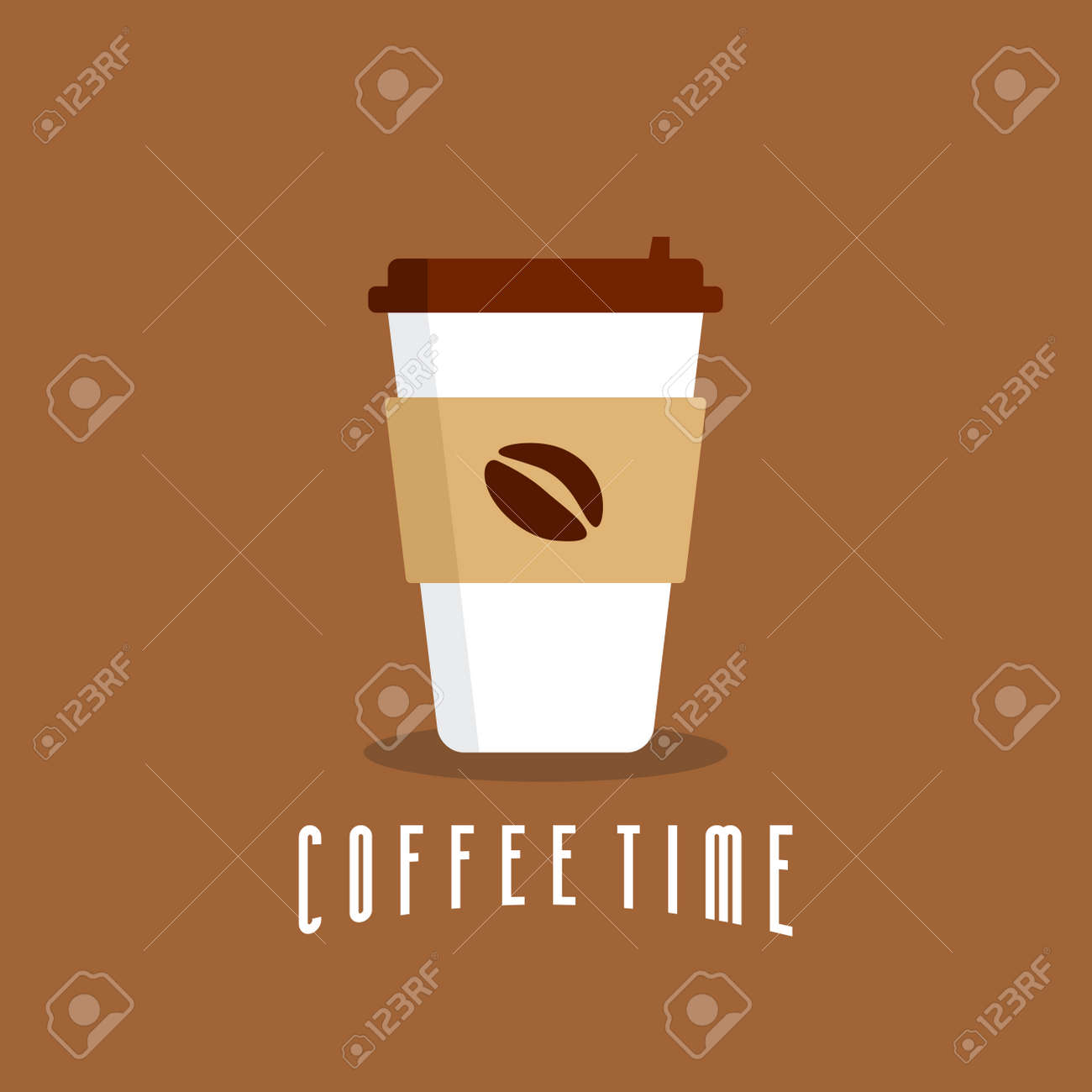 Coffee Time Background Relax With Coffee Quote Wallpaper Template Royalty Free Cliparts Vectors And Stock Illustration Image 140248195