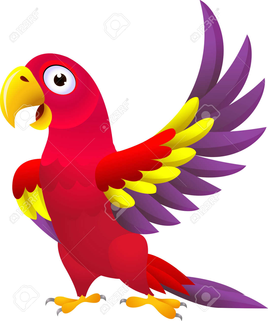 vector illustration of Funny parrot cartoon - 14325032 vector illustration of Funny parrot cartoon - 14325032
