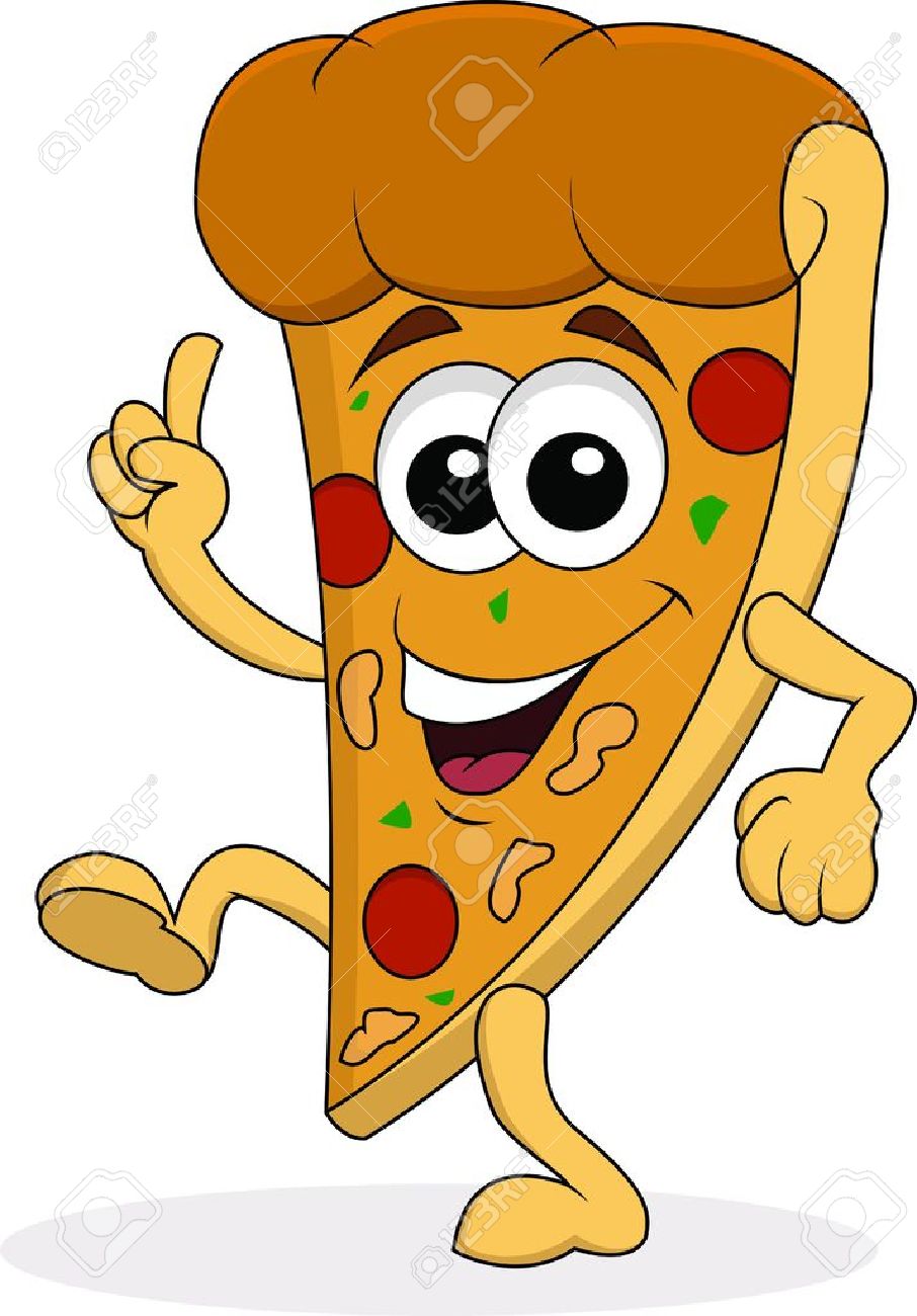 Personnage De Dessin Anime Pizza Clip Art Libres De Droits Vecteurs Et Illustration Image