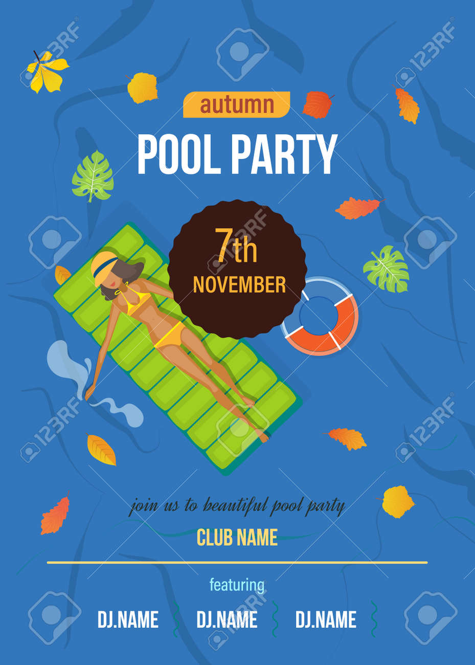 夏イベント ポスター フライヤー 白い背景の上のプールの近くにパーティーの招待状 のイラスト素材 ベクタ Image 夏イベント ポスター フライヤー 白い背景の上のプールの近くにパーティーの招待状 のイラスト素材 ベクタ Image