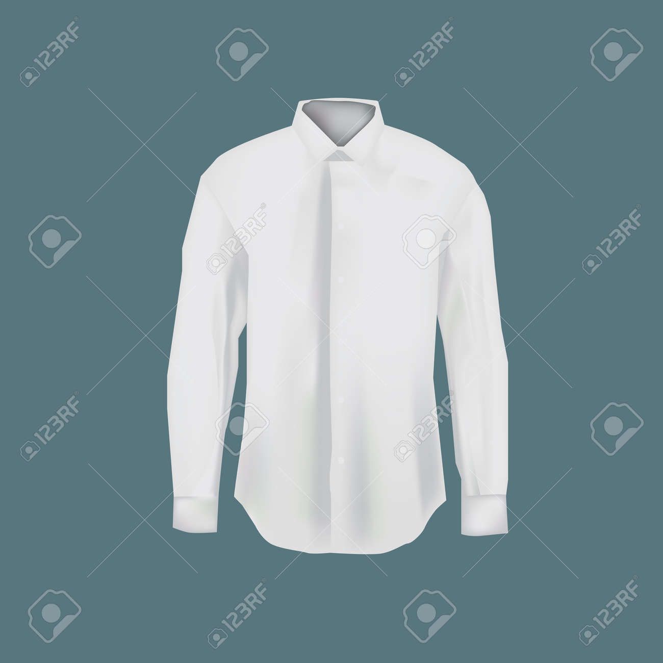Download A Camisa Branca Dos Homens Da Maquete Camisa De Homem De Negocios Com Mangas Compridas Ilustraciones Vectoriales Clip Art Vectorizado Libre De Derechos Image 93570810