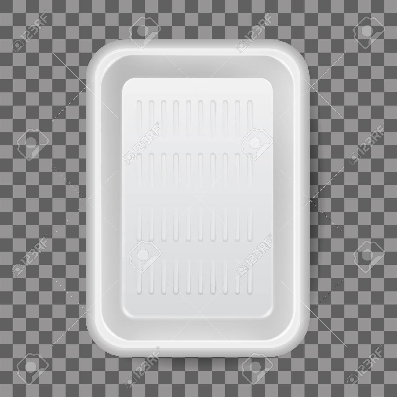 Download Realistic Mock Up Of White Plastic Food Container Packaging For Food Plastic Box Template 3d Layout Branding Mockup Empty Plastic Food Container Vector Illustration On Transparent Background Royalty Free Cliparts Vectors And