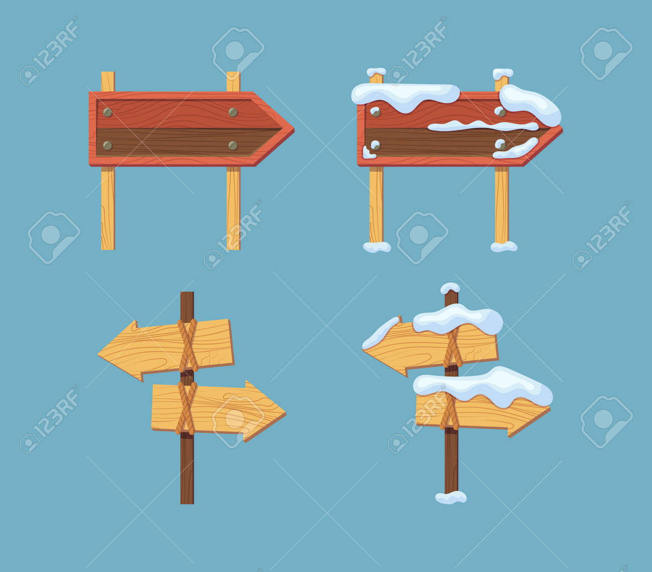 Wooden sign boards blank empty planks or signboards - 149817938 Wooden sign boards blank empty planks or signboards - 149817938