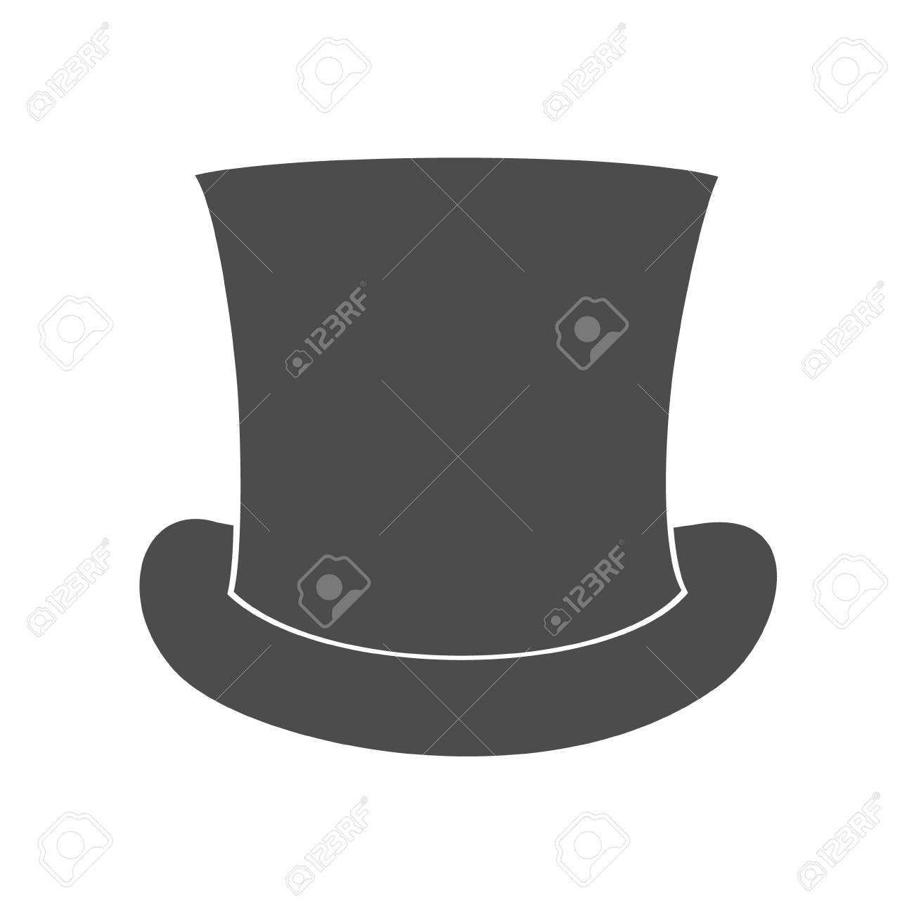 top hat silhouette