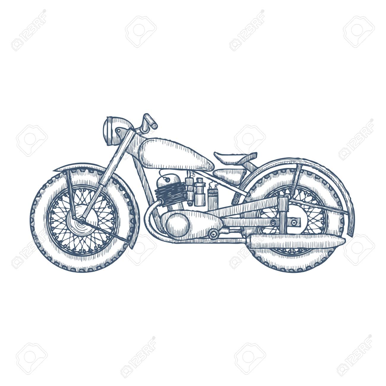 vintage motorcycle design template for bike shop or motorcycle motorcycle template