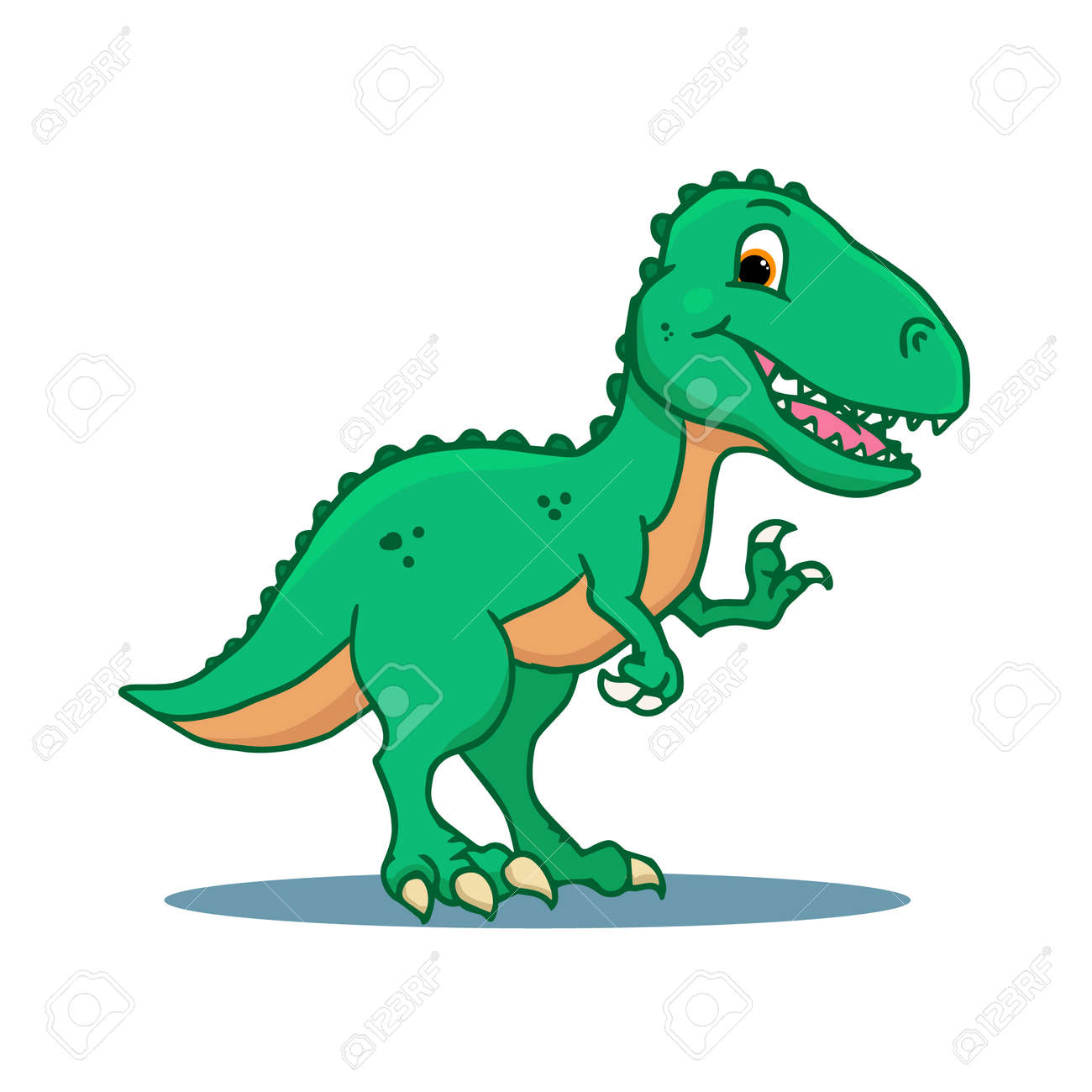 Tyrannosaurus rex de dibujos animados Vector Premium, Premium Vector #Freepik #vector…