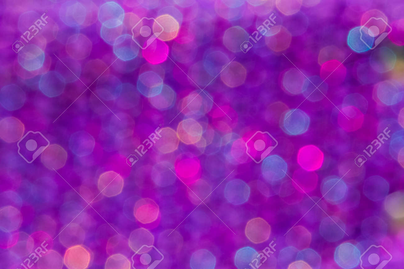 Festive Purple Blue And Pink Blur Bokeh Use For Holiday Backgrounds