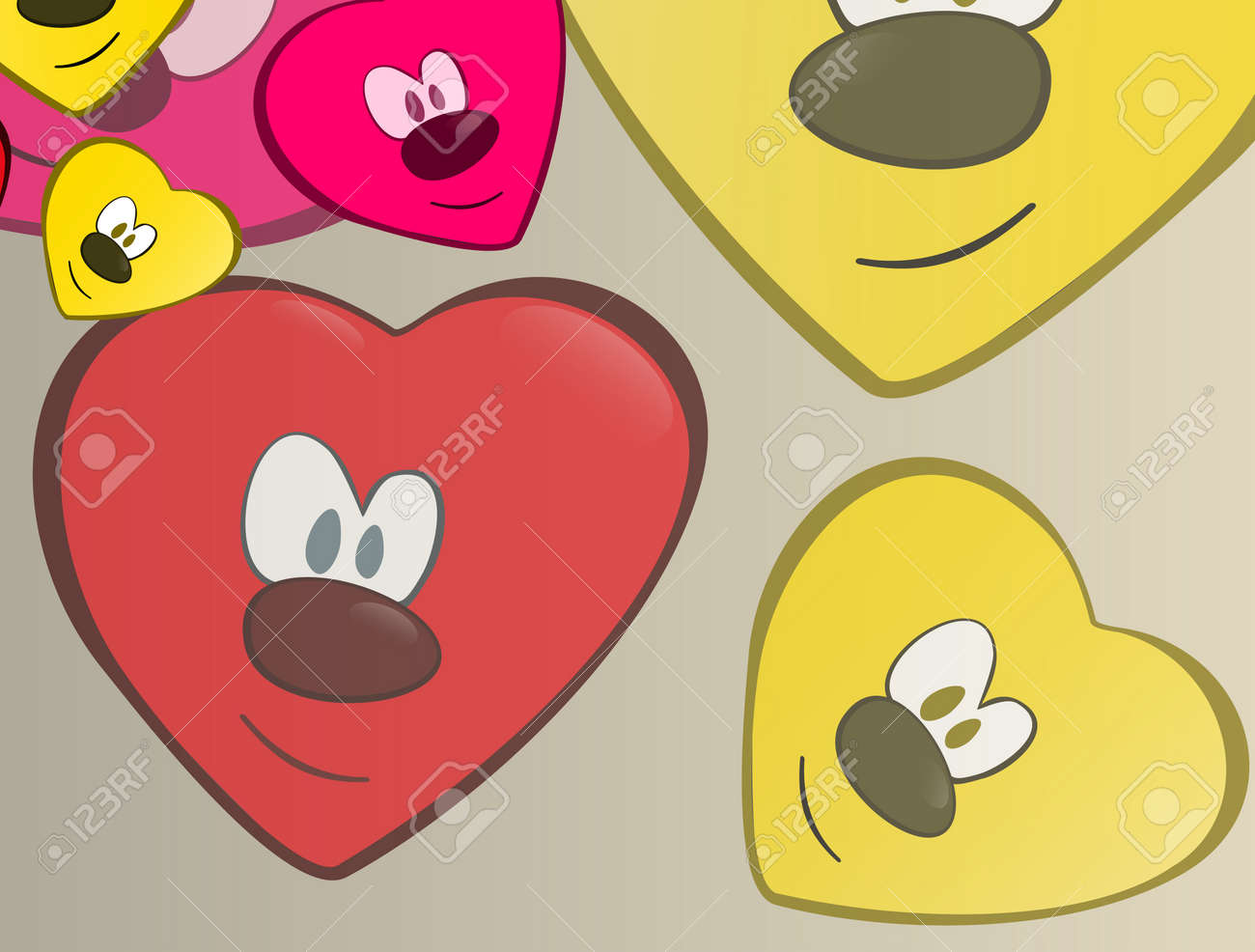 pretty heart face royalty free cliparts vectors and stock