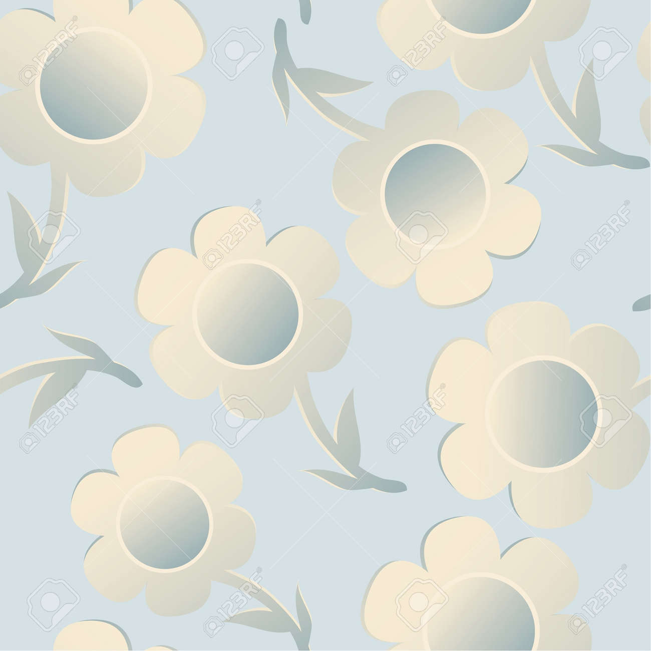 Couleurs Pastel Dessin Doux Fleurs Texture Homogène Eps 8