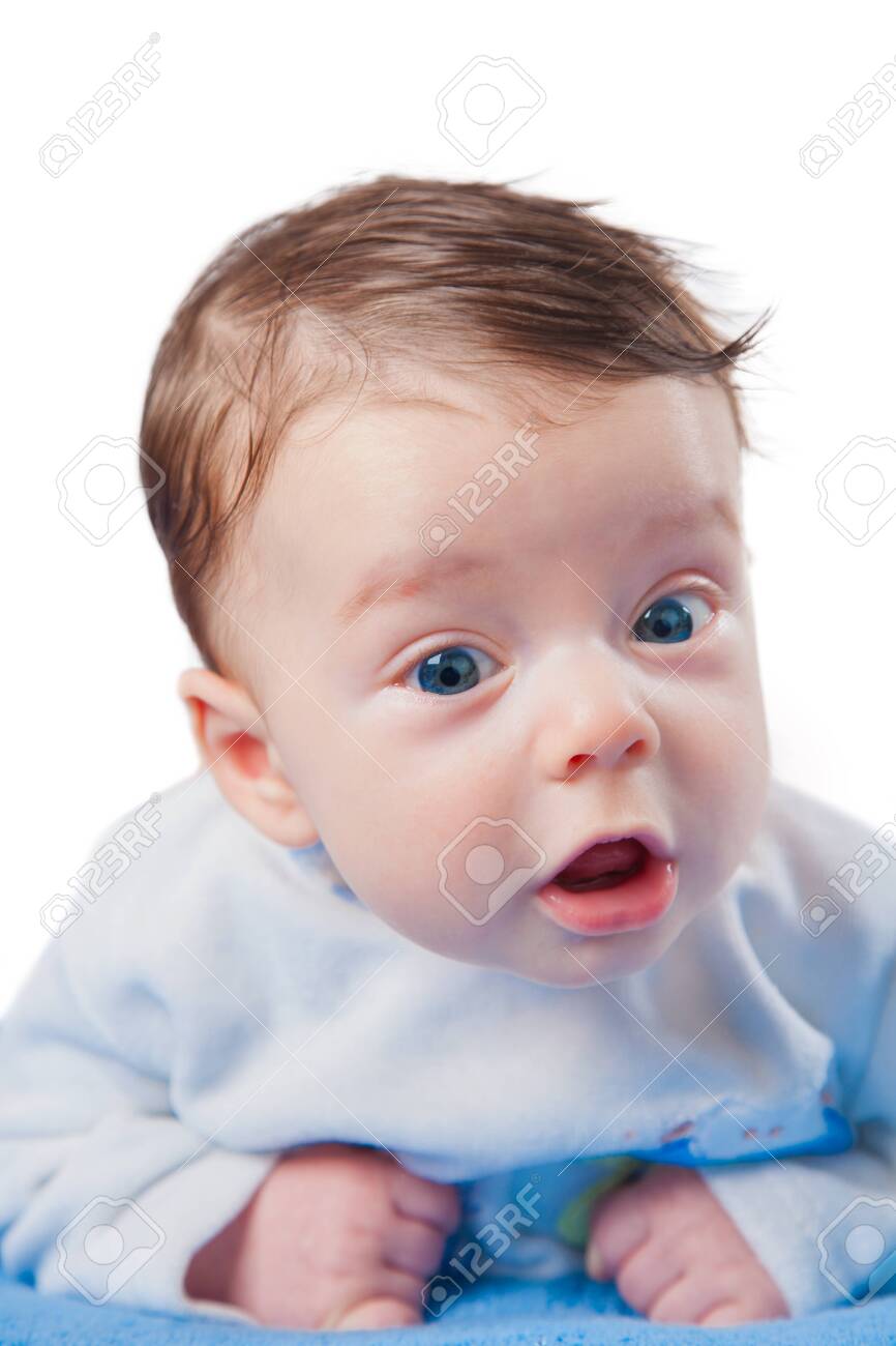 happy 3 months old baby