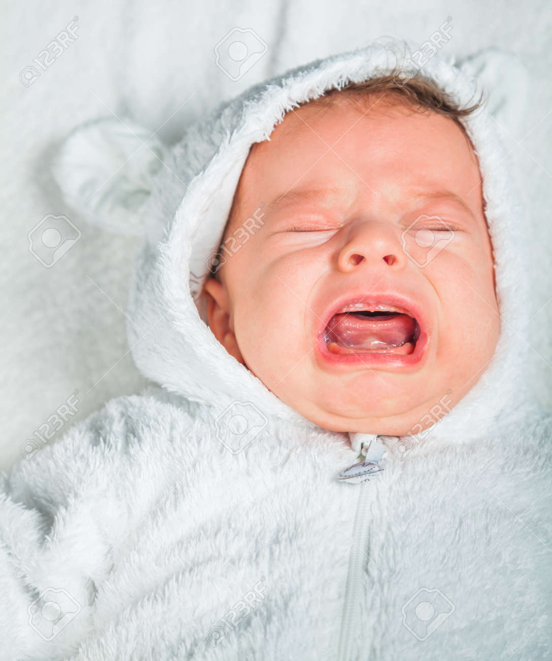 2 month old baby crying